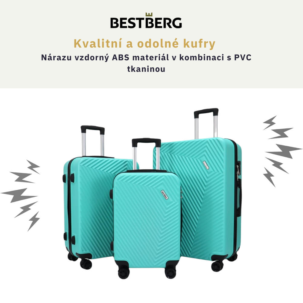 3dílná sada cestovních kufrů BestBerg